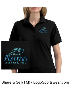 Womens Platypus Marine Silk Touch Polo Design Zoom